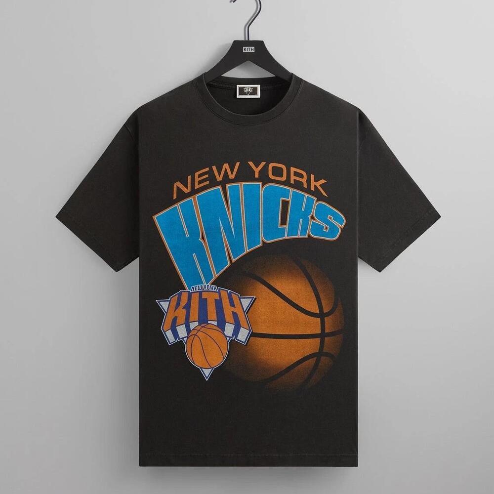 Kith For The New York Knicks Forever Tee Black Sz Xxl Basketball T Shirt